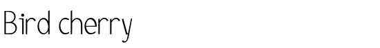 Bird cherry - Download Thousands of Free Fonts at FontZone.net