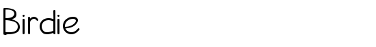 Birdie - Download Thousands of Free Fonts at FontZone.net