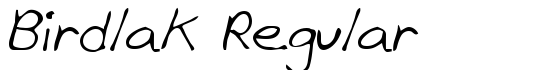 Birdlak Regular - Download Thousands of Free Fonts at FontZone.net