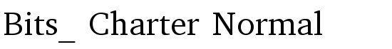 Bits_ Charter Normal - Download Thousands of Free Fonts at FontZone.net