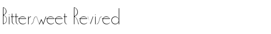 Bittersweet Revised - Download Thousands of Free Fonts at FontZone.net