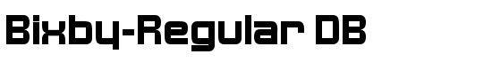 Bixby-Regular DB - Download Thousands of Free Fonts at FontZone.net