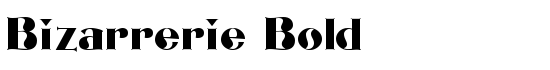 Bizarrerie Bold - Download Thousands of Free Fonts at FontZone.net