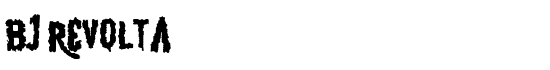 BJ REVOLTA - Download Thousands of Free Fonts at FontZone.net