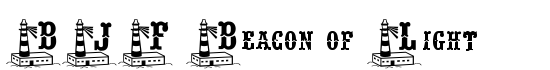 BJF Beacon of Light - Download Thousands of Free Fonts at FontZone.net
