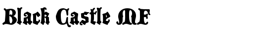 Black Castle MF - Download Thousands of Free Fonts at FontZone.net