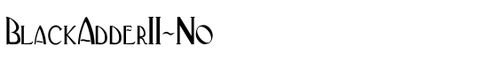 BlackAdderII-No - Download Thousands of Free Fonts at FontZone.net