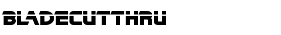 BladeCutThru - Download Thousands of Free Fonts at FontZone.net
