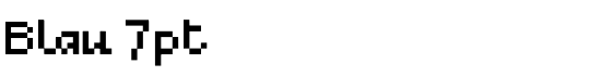 Blau 7pt - Download Thousands of Free Fonts at FontZone.net