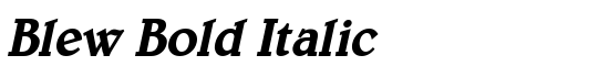 Blew Bold Italic - Download Thousands of Free Fonts at FontZone.net