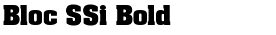 Bloc SSi Bold - Download Thousands of Free Fonts at FontZone.net