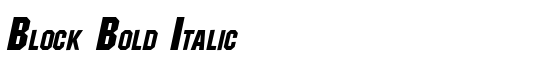 Block Bold Italic - Download Thousands of Free Fonts at FontZone.net