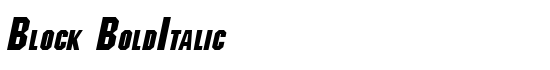 Block BoldItalic - Download Thousands of Free Fonts at FontZone.net
