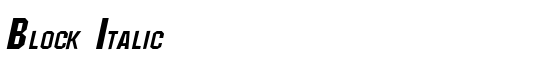 Block Italic - Download Thousands of Free Fonts at FontZone.net