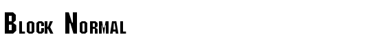 Block Normal - Download Thousands of Free Fonts at FontZone.net