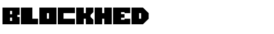 Blockhed - Download Thousands of Free Fonts at FontZone.net