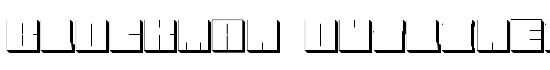 Blockman-outlined - Download Thousands of Free Fonts at FontZone.net