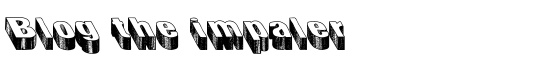 Blog the impaler - Download Thousands of Free Fonts at FontZone.net