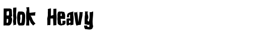 Blok Heavy - Download Thousands of Free Fonts at FontZone.net