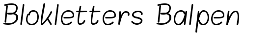 Blokletters Balpen - Download Thousands of Free Fonts at FontZone.net