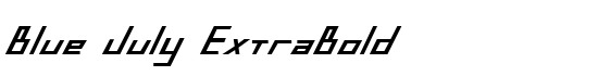 Blue July ExtraBold - Download Thousands of Free Fonts at FontZone.net