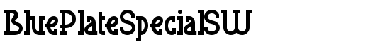 BluePlateSpecialSW - Download Thousands of Free Fonts at FontZone.net