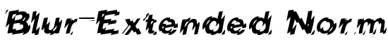 Blur-Extended Normal - Download Thousands of Free Fonts at FontZone.net