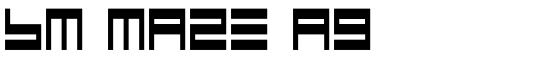 BM maze A9 - Download Thousands of Free Fonts at FontZone.net