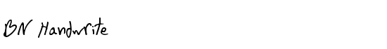 BN Handwrite - Download Thousands of Free Fonts at FontZone.net