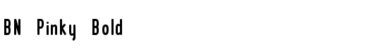BN Pinky Bold - Download Thousands of Free Fonts at FontZone.net