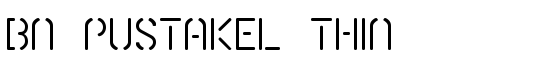 BN Pustakel Thin - Download Thousands of Free Fonts at FontZone.net