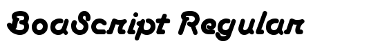 BoaScript Regular - Download Thousands of Free Fonts at FontZone.net
