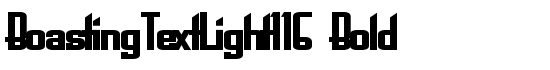 BoastingTextLight116 Bold - Download Thousands of Free Fonts at FontZone.net