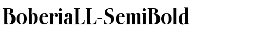 BoberiaLL-SemiBold - Download Thousands of Free Fonts at FontZone.net