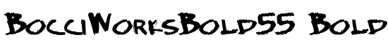 BocciWorksBold55 Bold - Download Thousands of Free Fonts at FontZone.net