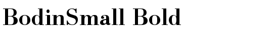 BodinSmall Bold - Download Thousands of Free Fonts at FontZone.net