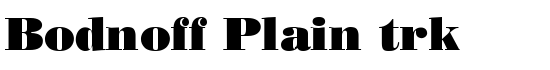 Bodnoff Plain trk - Download Thousands of Free Fonts at FontZone.net