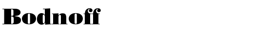 Bodnoff - Download Thousands of Free Fonts at FontZone.net