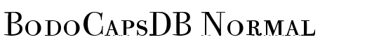 BodoCapsDB Normal - Download Thousands of Free Fonts at FontZone.net