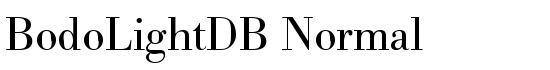 BodoLightDB Normal - Download Thousands of Free Fonts at FontZone.net