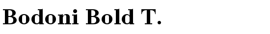 Bodoni Bold T. - Download Thousands of Free Fonts at FontZone.net