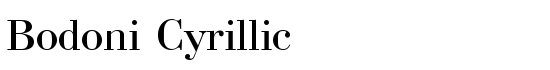 Bodoni Cyrillic - Download Thousands of Free Fonts at FontZone.net