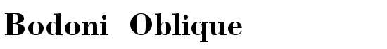 Bodoni  Oblique - Download Thousands of Free Fonts at FontZone.net