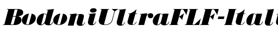 BodoniUltraFLF-Italic - Download Thousands of Free Fonts at FontZone.net