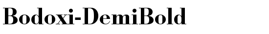 Bodoxi-DemiBold - Download Thousands of Free Fonts at FontZone.net