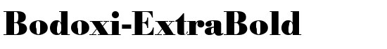 Bodoxi-ExtraBold - Download Thousands of Free Fonts at FontZone.net