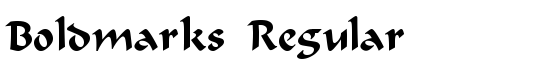 Boldmarks Regular - Download Thousands of Free Fonts at FontZone.net