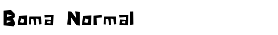 Boma Normal - Download Thousands of Free Fonts at FontZone.net