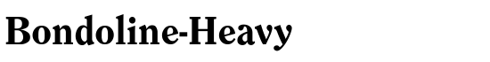 Bondoline-Heavy - Download Thousands of Free Fonts at FontZone.net