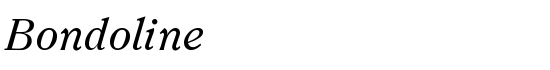 Bondoline - Download Thousands of Free Fonts at FontZone.net